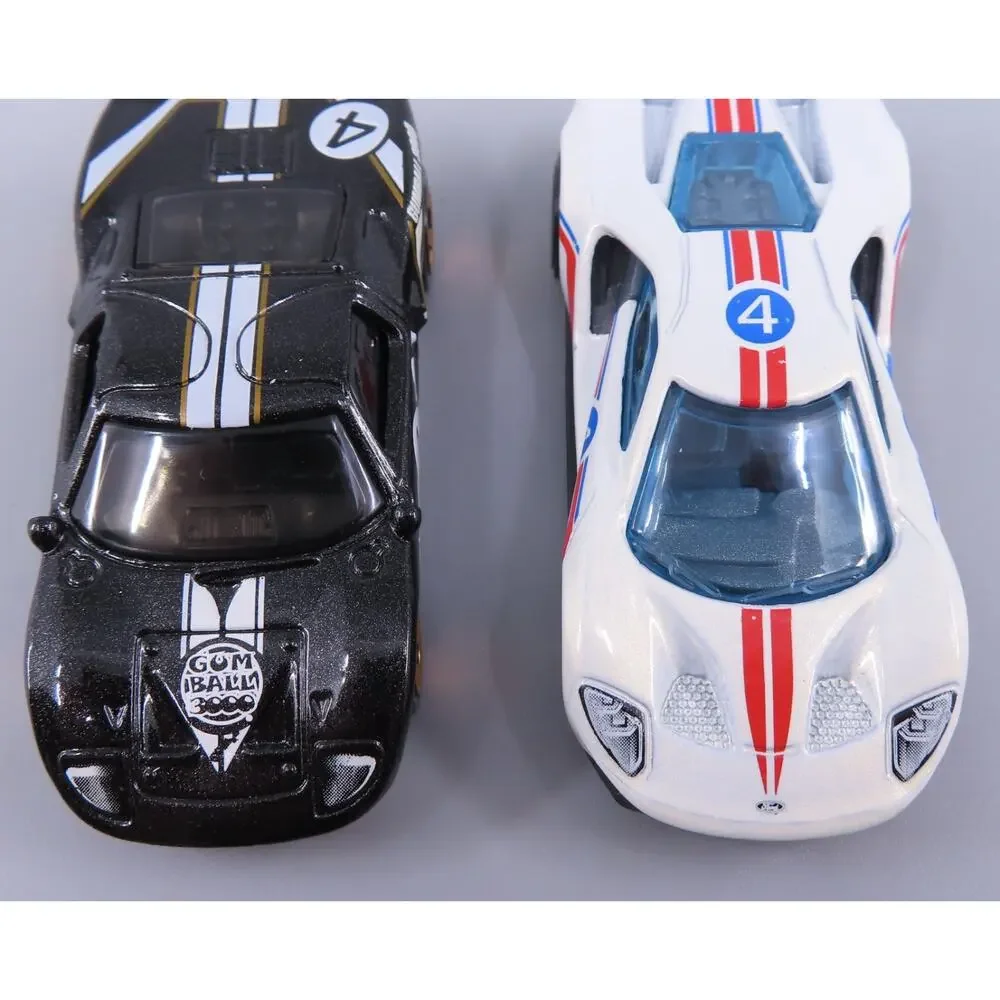 Hot Wheels FORD GT-40 & '17 Ford GT LOT of 2 Loose 1:64 Diecast Cars Mattel